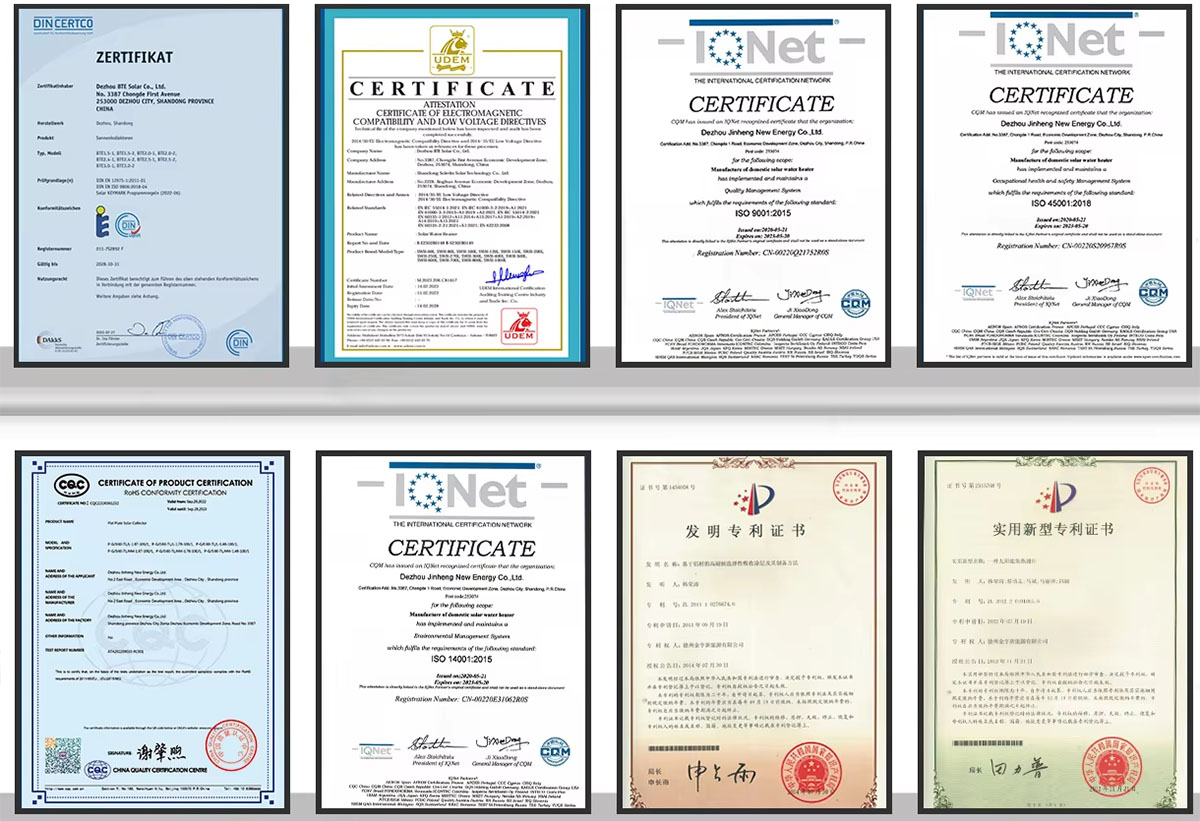 Sistema de aquecimento solar de água pressurizado dividido Sistema de aquecimento solar de água pressurizado dividido